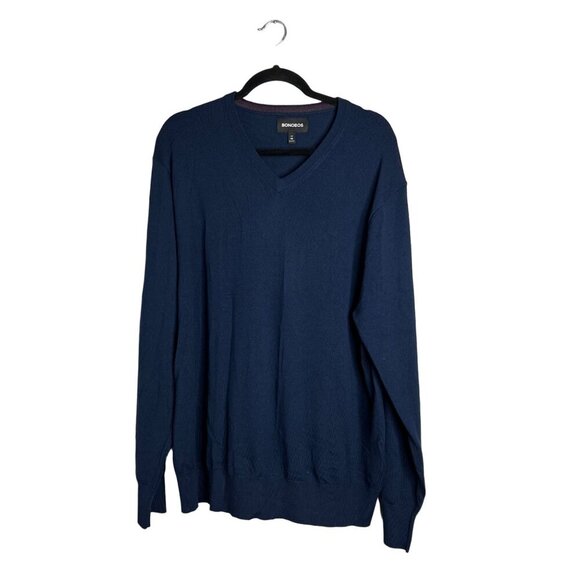 NWOT Bonobos 100% Extra Fine Merino Wool V-Neck Lightweight Sweater Slim XXL - Picture 1 of 7